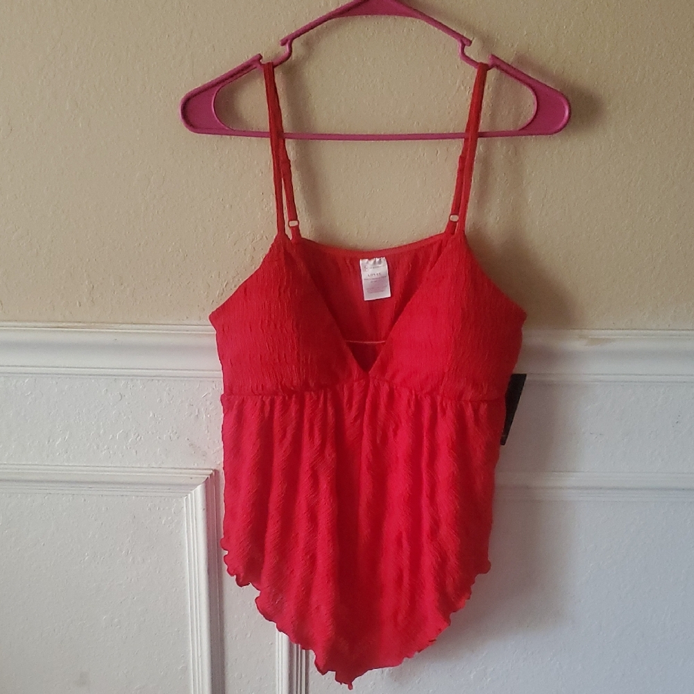 No Boundaries Vibrant Red Camisole